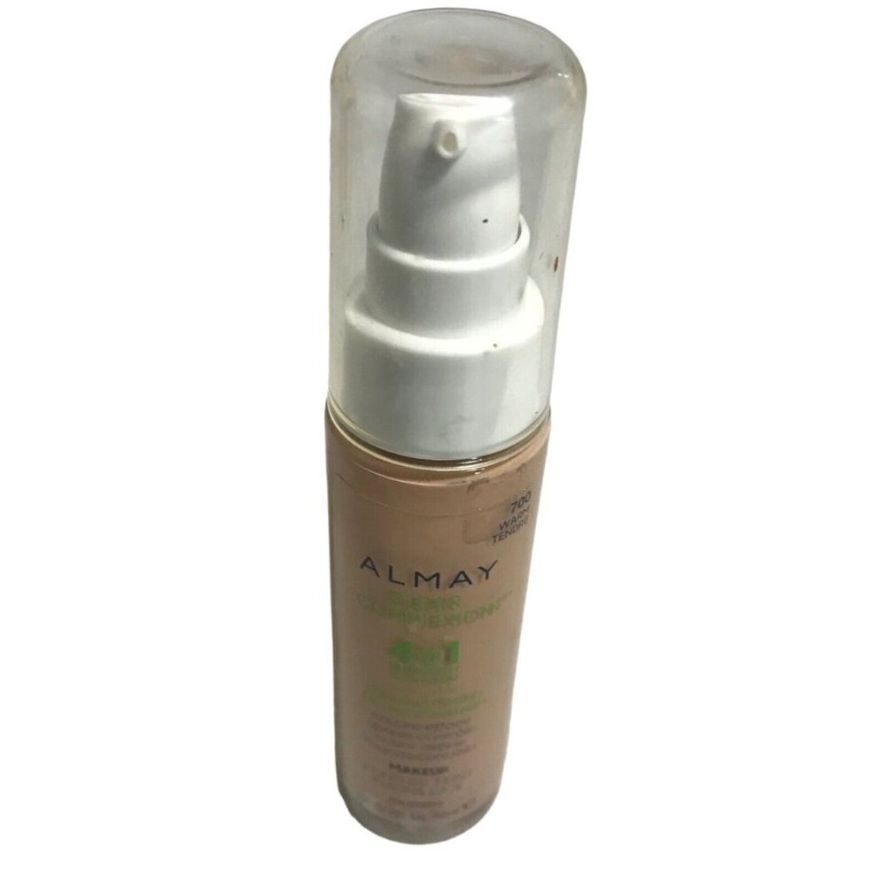 Almay Foundation 700 Warm Tendre Clear Complexion 4-In-1 Blemish Eraser Makeup